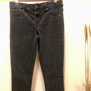 Black denim skinny jeans